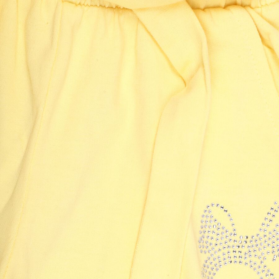 Girl's 100% Cotton Pyjama, Yellow, large image number null