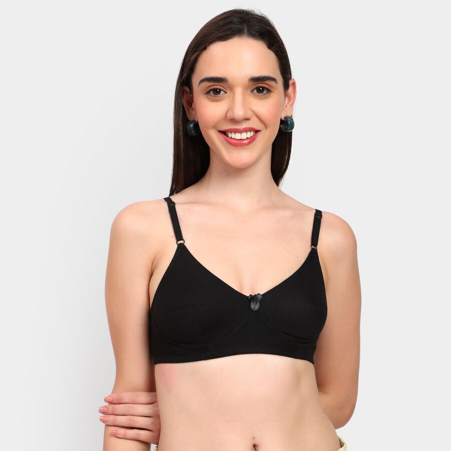 Ladies' Bra , काला, large image number null