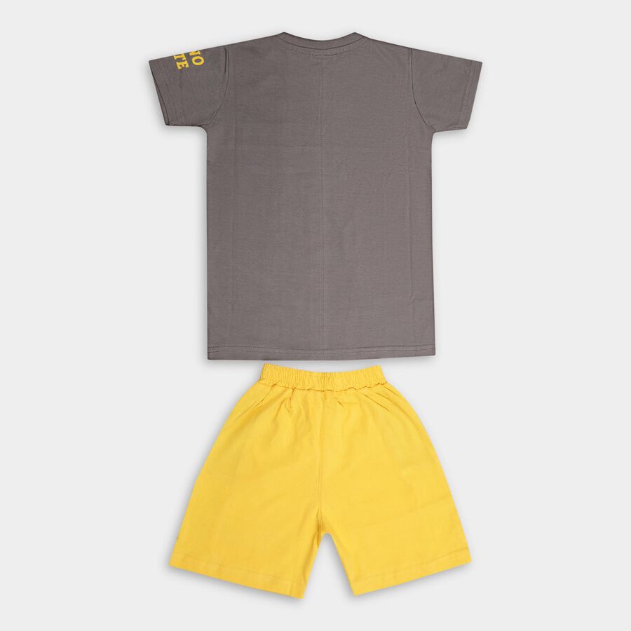 Boys' Knit Baba Suit , Charcoal, large image number null