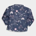 Girls' Jacket, नेवी ब्लू, small image number null