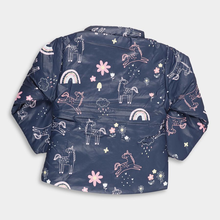 Girls' Jacket, नेवी ब्लू, large image number null