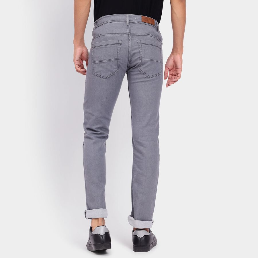 Men's Slim Fit Jeans, Light Grey, large image number null