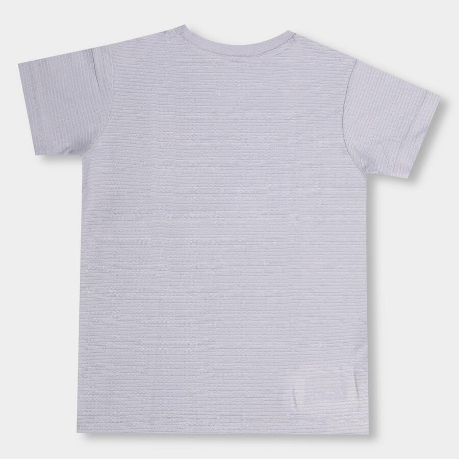 Light Blue Boys' Half Sleeves T-Shirt, हल्का नीला, large image number null