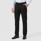 Men's Black Slim Fit Chino Trousers, Black, small