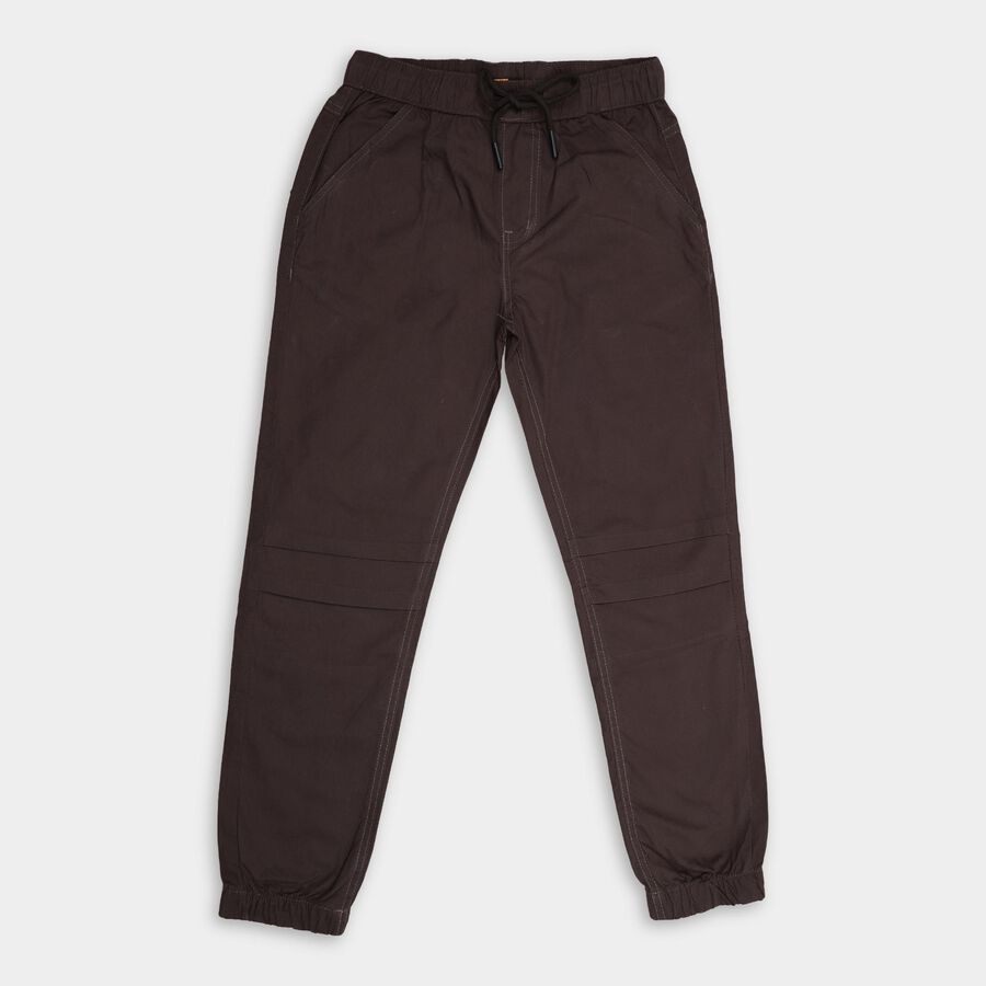 Boy's Cotton Trousers, Light Grey, large image number null