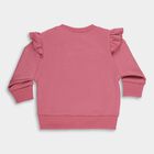 Infants Dusty Rose Crew Neck Casual Sweatshirt, बैंगनी, small image number null