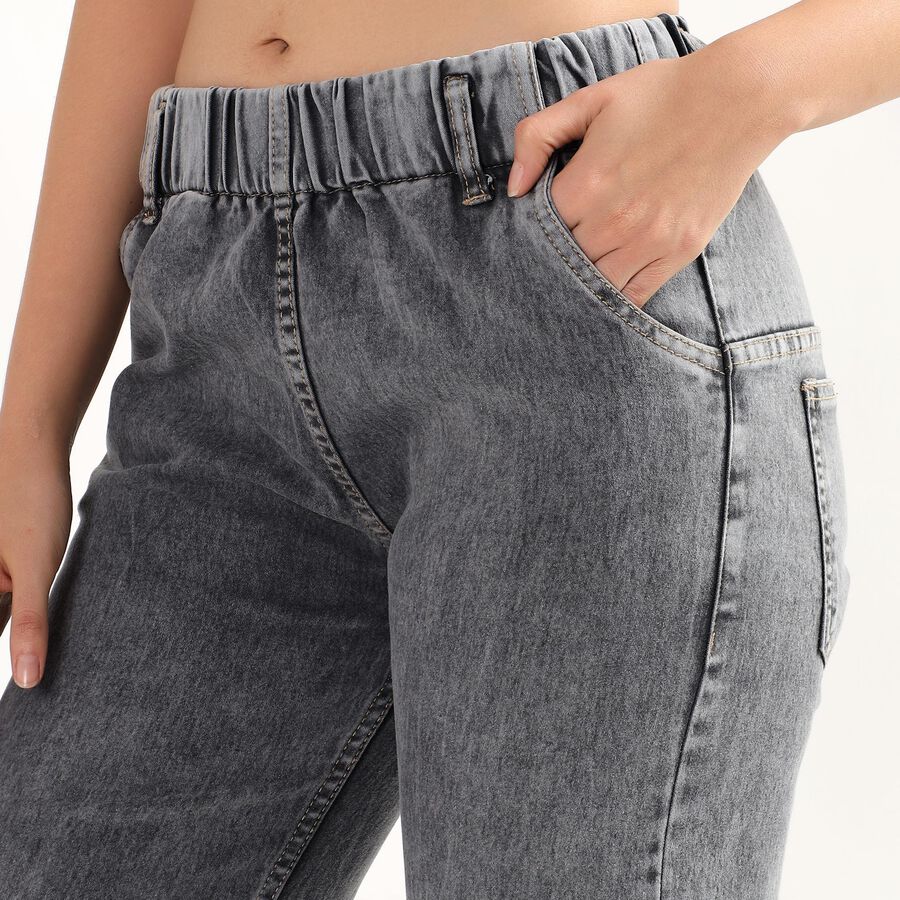 Ladies' High Rise Jeans , Dark Grey, large image number null