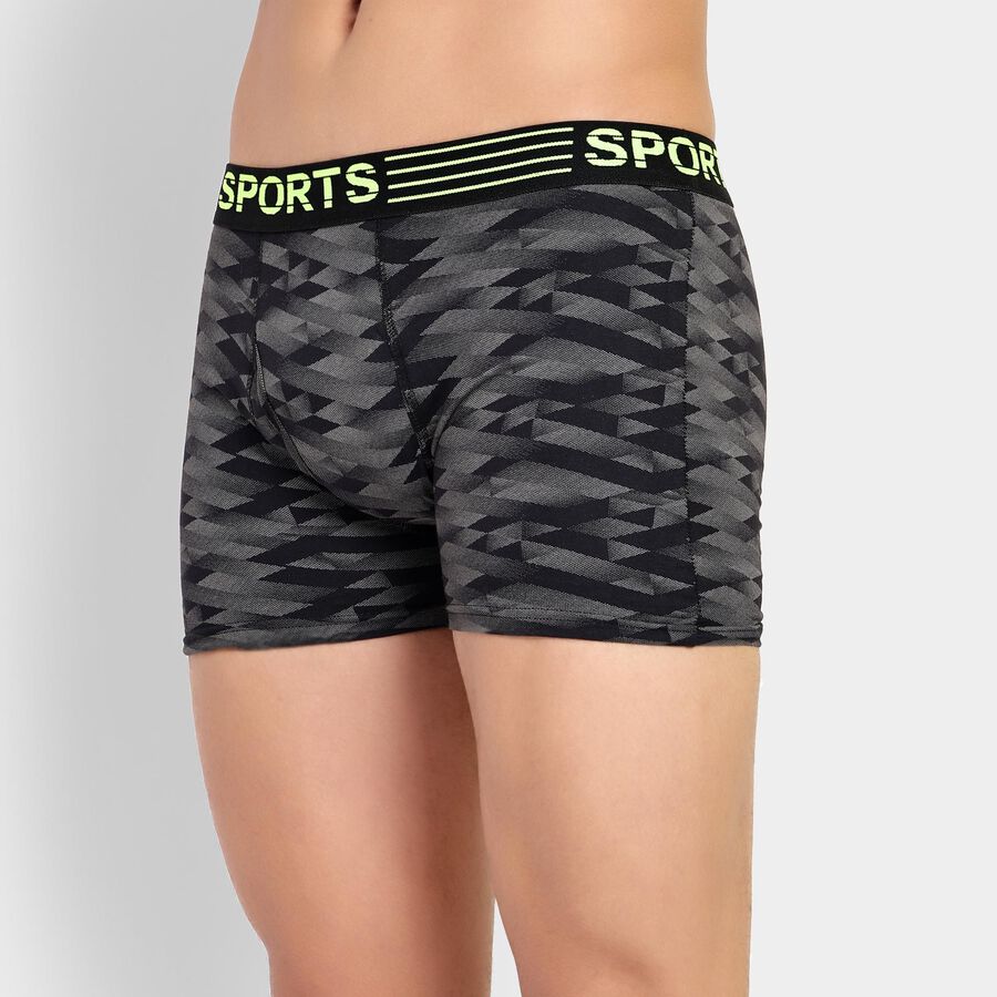 Men's 100% Cotton Trunks, Black, large image number null