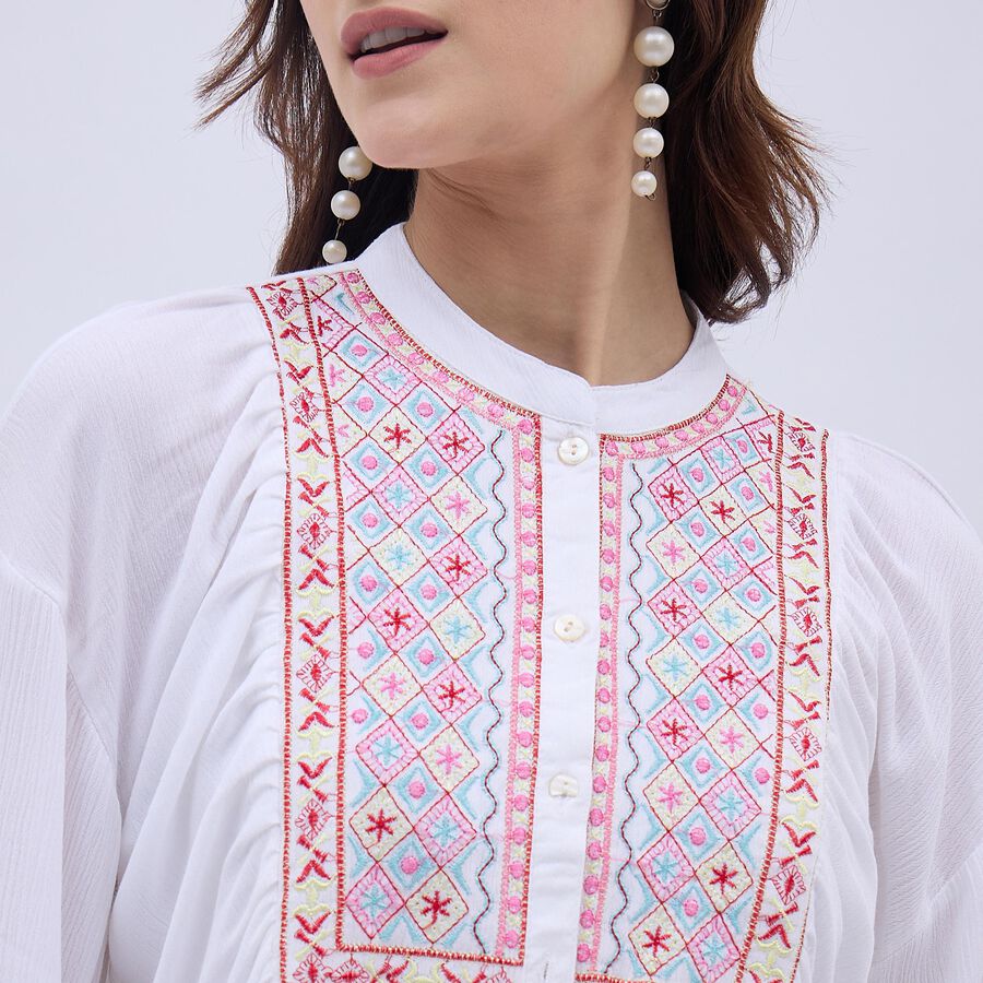 Ladies' Kurti, Off White, large image number null