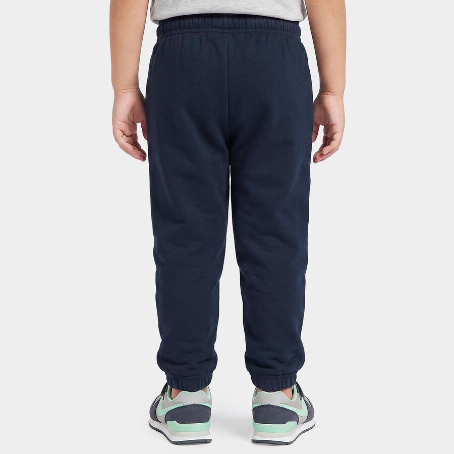 Boys' Navy Blue Jogger Graphic Printed Pyjama, Navy Blue, large