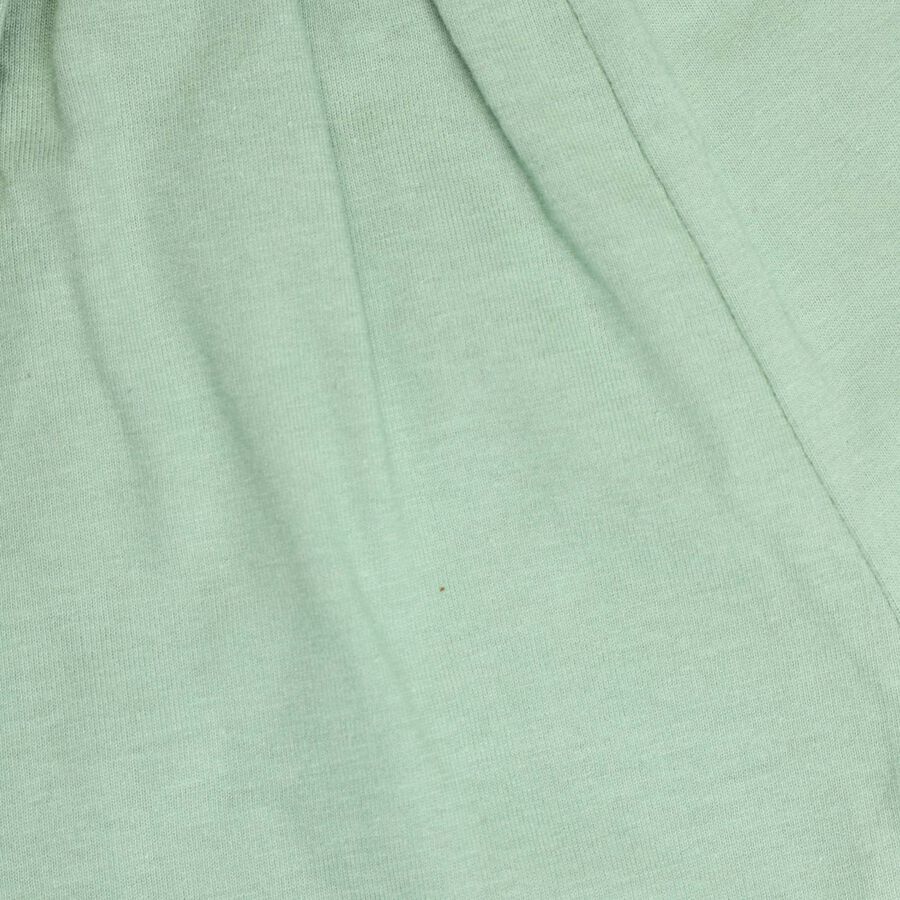 Infants Cotton Round Neck Baba Suit, Olive, large image number null