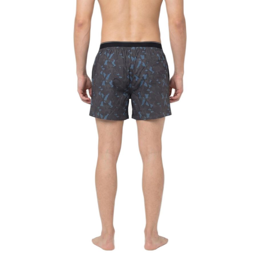Men's Navy Blue Classic Fit Solid Boxers, Dark Blue, large