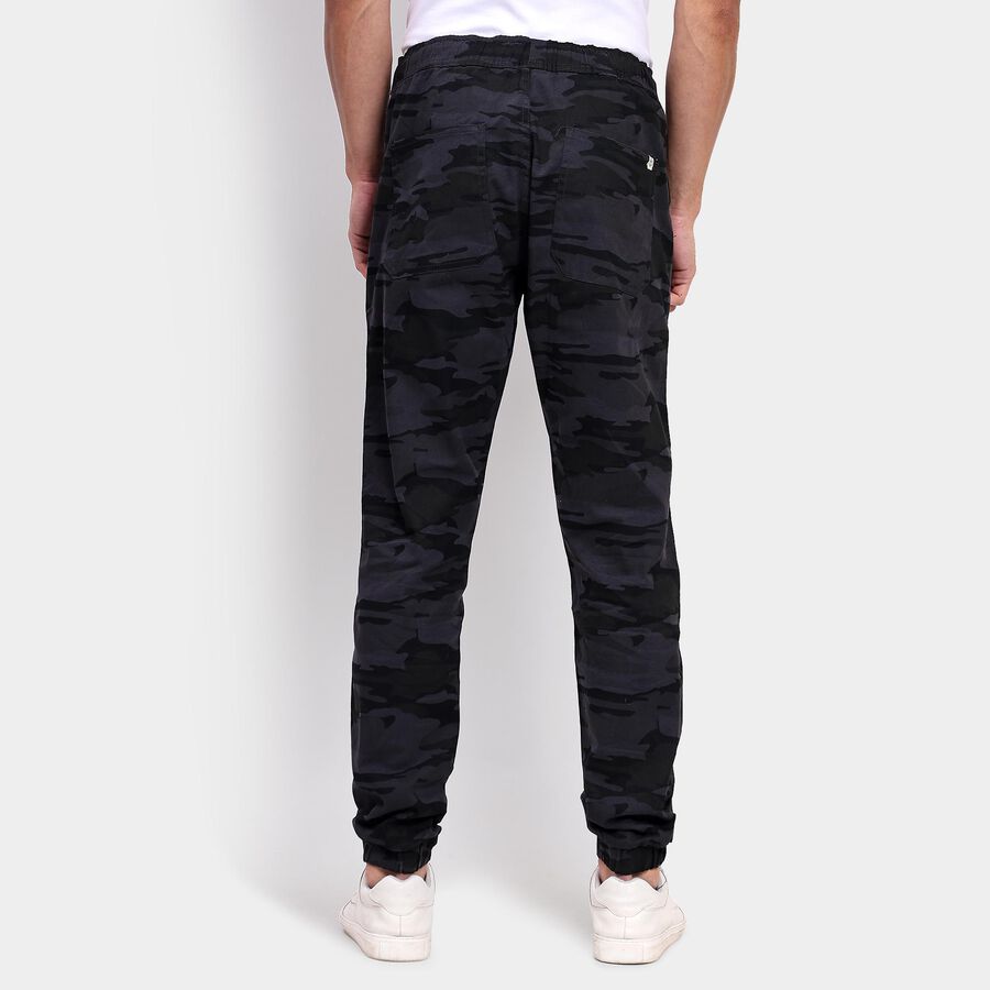 Men's Slim Fit Casual Trousers, Mid Blue, large