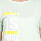 Ladies' Cotton Round Neck T-Shirt, Light Green, small image number null