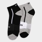 Men's Socks (Pack of 2), काला, small