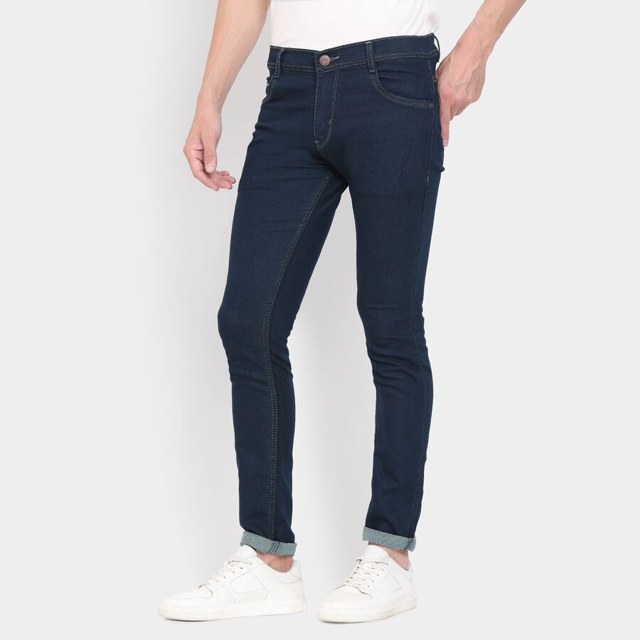 Men's Skinny Jeans , Dark Blue, large image number null