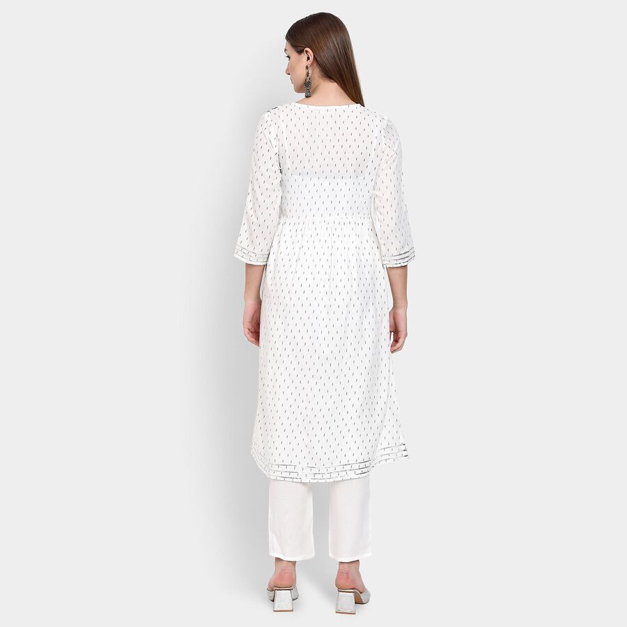 Ladies' Kurta Pyjama Set, Off White, large image number null