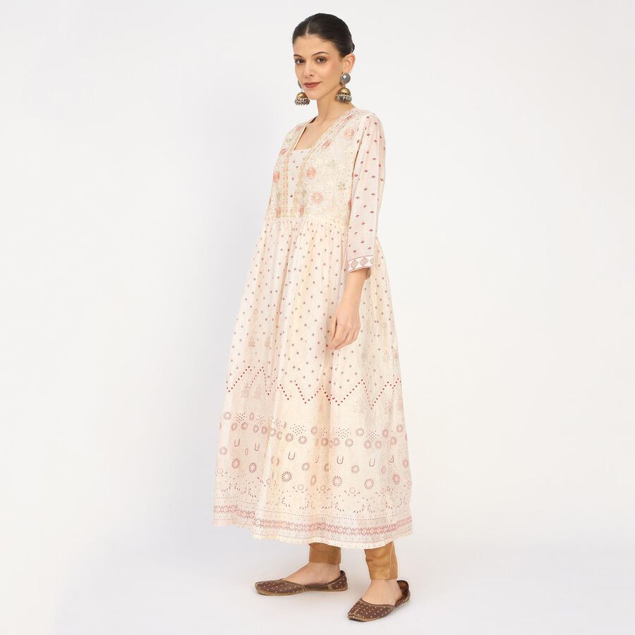 Ladies' Kurta , Off White, large image number null