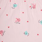 Infant Girls' 100% Cotton Frock, हल्का गुलाबी, small image number null