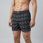Men's Navy Blue Regular Fit Solid Boxers, नेवी ब्लू, small