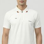 Men White Crew Neck Athleisure T-Shirt, सफ़ेद, small