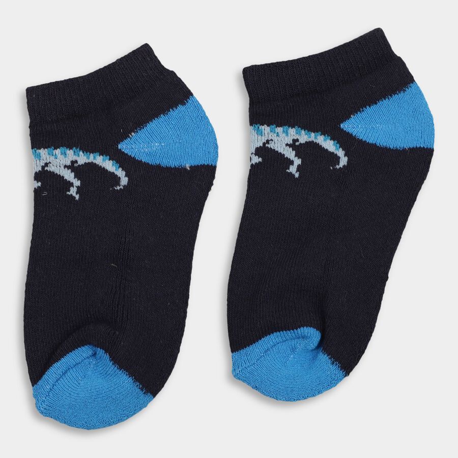 Boys' Socks (Pack of 2), Navy Blue, large image number null