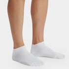 Men's Ankle Length Socks Pack of 3 ( Grey Melange, White, Charcoal ), मिश्रित हल्का ग्रे, small