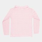 Girls Regular High Neck Top, गुलाबी, small image number null