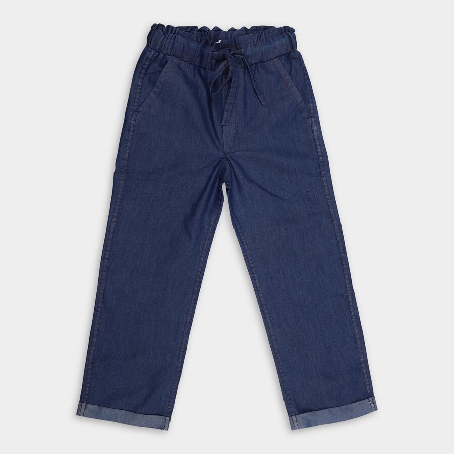 Girls' Jeans , Mid Blue, large image number null