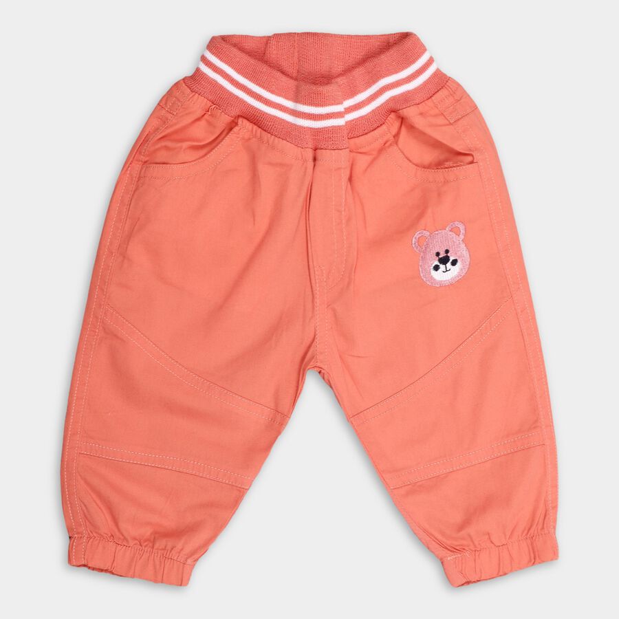 Infants' 100% Cotton Cotton Trousers, Coral, large image number null