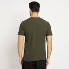 Men's Round Neck Half Sleeves T-Shirt , Dark Green, small image number null