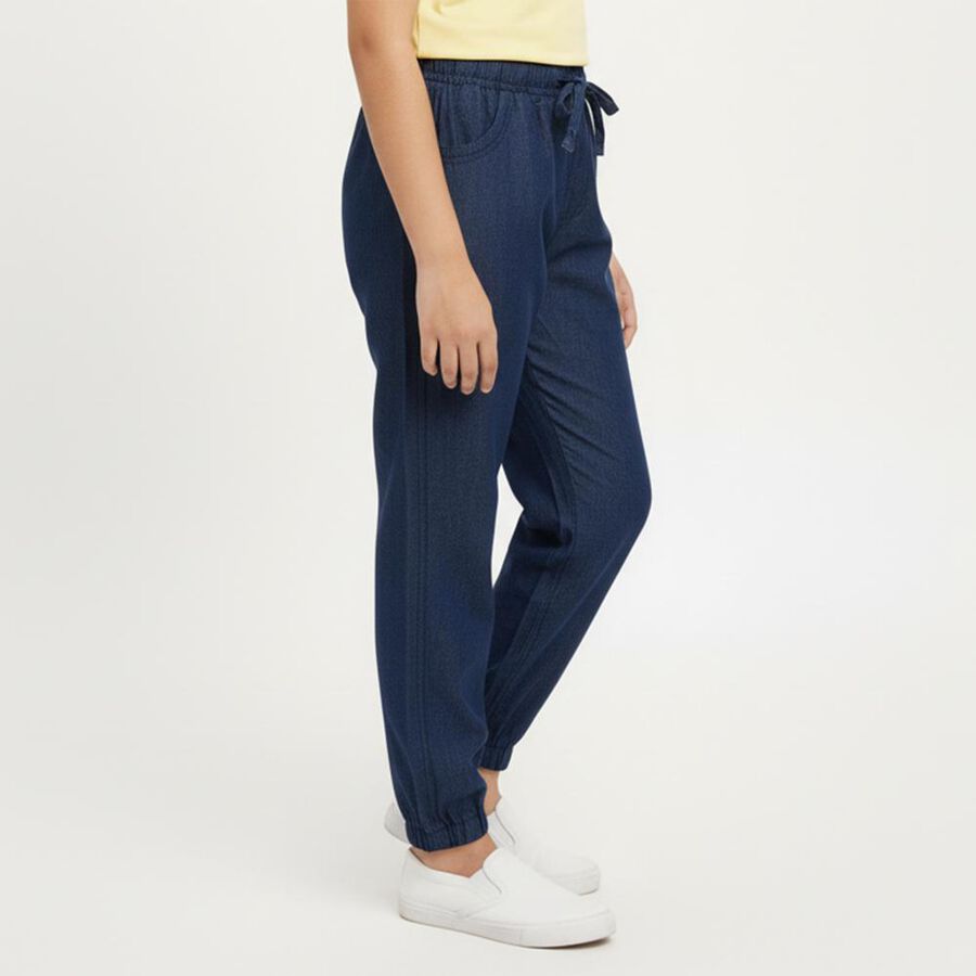 Girls' Jeans, मध्यम नीला, large image number null