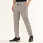 Men's Slim Fit Casual Cotton Trousers, Light Grey, small