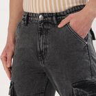 Men's Denim Blue Slim Fit Jeans, हल्का ग्रे, small