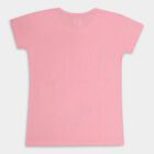 Girl's T-Shirt, गुलाबी, small image number null
