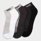 Men's Socks (Pack of 3), काला, small