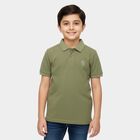 Boys' Half Sleeves T-Shirt, हल्का हरा, small