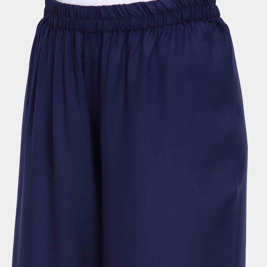 Solid Palazzo, Navy Blue, large image number null