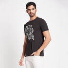 Round Neck T-Shirt, Black, small image number null