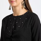 Ladies' 100% Cotton Kurta , काला, small image number null