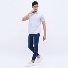 Men's Light Blue Cotton Regular Collar Casual Shirt, Light Blue, small image number null