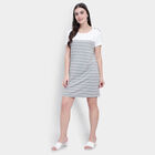 Stripes Dress, Melange Mid Grey, small image number null