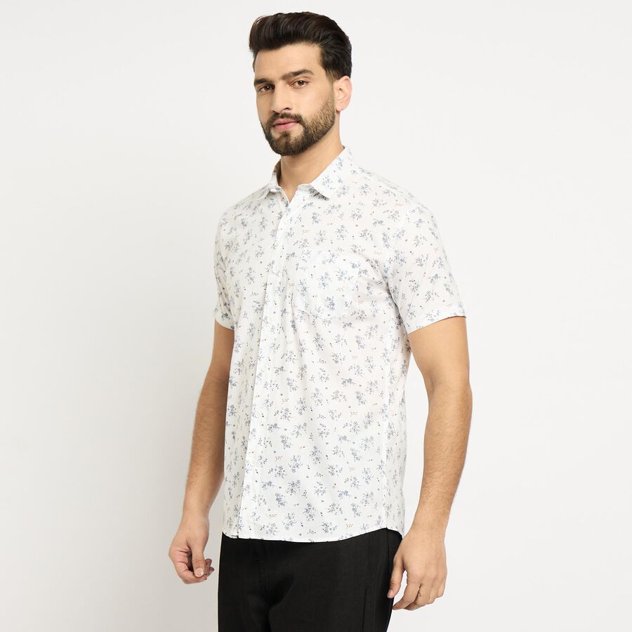 Men's 100% Cotton Casual Shirt , White, large image number null