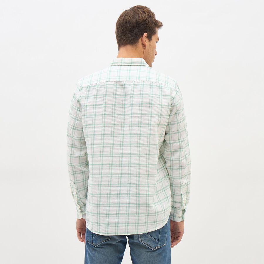 Men's Casual Shirt, Light Green, large image number null