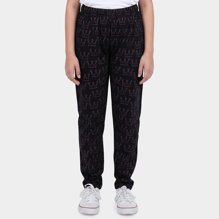 Girls' Pyjama, Black, large