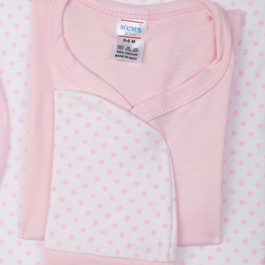 Infants Cotton Printed Baby Gift Set, Pink, large image number null