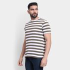 Men's Round Neck Half Sleeves T-Shirt , Khaki, small image number null