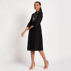 Embroidered Calf Length Women, Black, small image number null