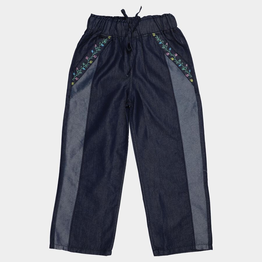 Girls' Jeans, Dark Blue, large