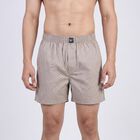 Men's Light Grey Regular Fit Solid Boxers, हल्का ग्रे, small